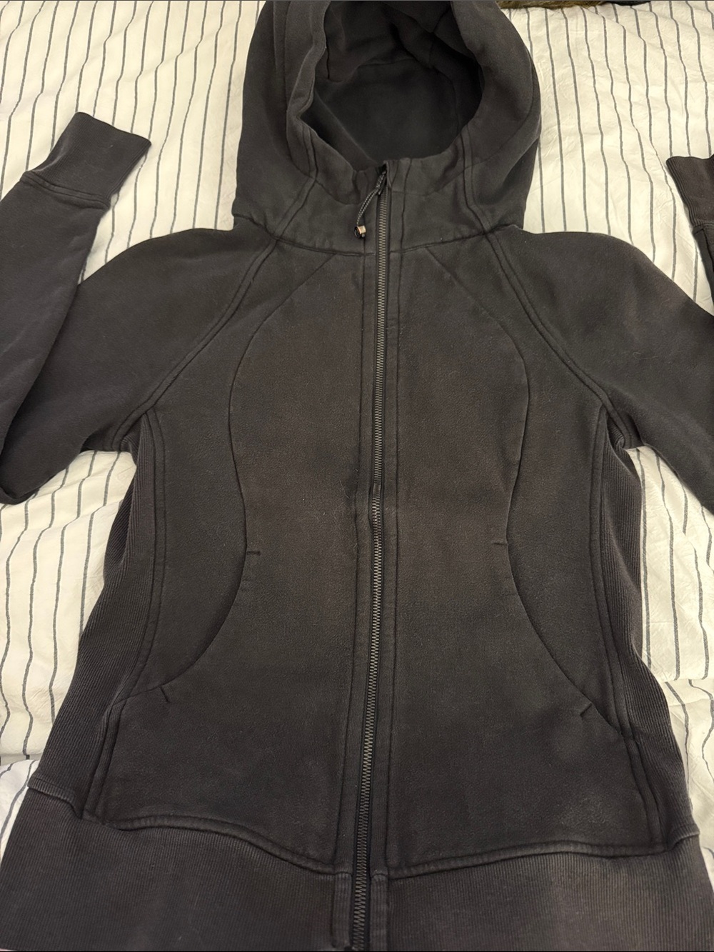 lululemon athletica Women's Black Full‑Zip Hooded Utility Jacket